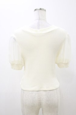 画像2: An MILLE / シフォン切替ニット Free オフ H-25-11-05-019-EL-TO-NS-ZH