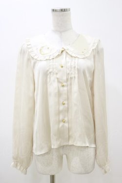 画像1: Fi.n.t / Moon刺繍ブラウス Free アイボリー H-25-11-05-020-CA-BL-NS-ZH