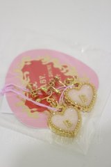 BABY,THE STARS SHINE BRIGHT / HEART TRUMPイヤリング  ゴールド/ピンク H-25-11-05-002-BA-AC-NS-ZH