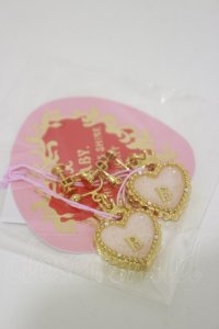 BABY,THE STARS SHINE BRIGHT / HEART TRUMPイヤリング  ゴールド/ピンク H-25-11-05-002-BA-AC-NS-ZH