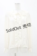 axes femme kawaii / ローズレースブラウス M 生成り H-25-11-05-023-AX-BL-NS-ZH