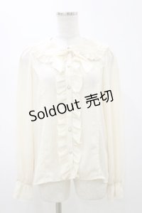 axes femme kawaii / ローズレースブラウス M 生成り H-25-11-05-023-AX-BL-NS-ZH