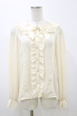 画像1: axes femme kawaii / ローズレースブラウス M 生成り H-25-11-05-023-AX-BL-NS-ZH