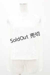 Ank Rouge / スタンドカラーレースブラウス M オフ H-25-11-05-024-CA-BL-NS-ZH