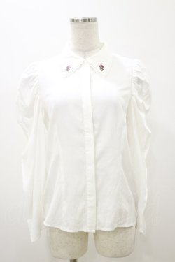 画像1: an another angelus / ローズカメオ刺繍衿ブラウス Free OFF WHITE H-25-11-05-025-CA-BL-NS-ZH