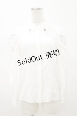 画像1: an another angelus / ローズカメオ刺繍衿ブラウス Free OFF WHITE H-25-11-05-025-CA-BL-NS-ZH