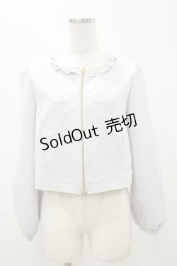 画像1: LODISPOTTO / フリルジャケット M ブルー H-25-11-05-026-LO-JA-NS-ZH