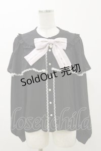 Ank Rouge / リボンフリルブラウス M ブラック H-25-11-05-027-CA-BL-NS-ZH
