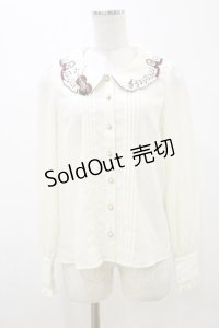 Amavel / Antique Violinブラウス Free アイボリー H-25-11-05-029-CA-BL-NS-ZH