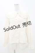 axes femme kawaii / 丸襟コットンブラウス M 生成り H-25-11-05-030-AX-BL-NS-ZH