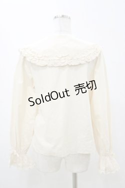 画像2: axes femme kawaii / 丸襟コットンブラウス M 生成り H-25-11-05-030-AX-BL-NS-ZH