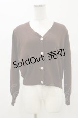 Fi.n.t / アンティークプレートローズ釦ニットカーディガン Free BROWN H-25-11-05-031-CA-TO-NS-ZH