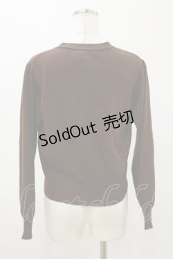 画像2: Fi.n.t / アンティークプレートローズ釦ニットカーディガン Free BROWN H-25-11-05-031-CA-TO-NS-ZH