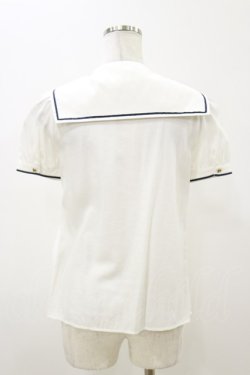 画像2: Secret Honey / セーラーブラウス Free オフ H-25-11-05-035-CA-BL-NS-ZH