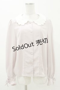 Ank Rouge / スカラップブラウス M ピンク H-25-11-05-036-CA-BL-NS-ZH