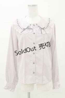 画像1: MA*RS / はしごレースブラウス M ピンク H-25-11-05-039-CA-BL-NS-ZH