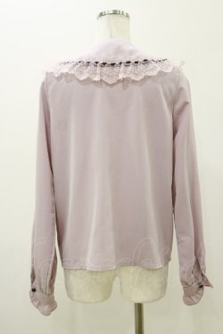 画像2: Ank Rouge / はしごレースブラウス M ピンク H-25-11-05-039-CA-BL-NS-ZH