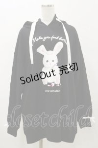 Honey Cinnamon / feelbetterハニーフードフリルパーカー Free ブラック H-25-11-05-041-LO-TO-NS-ZH