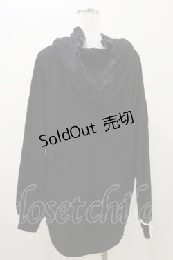 画像2: Honey Cinnamon / feelbetterハニーフードフリルパーカー Free ブラック H-25-11-05-041-LO-TO-NS-ZH