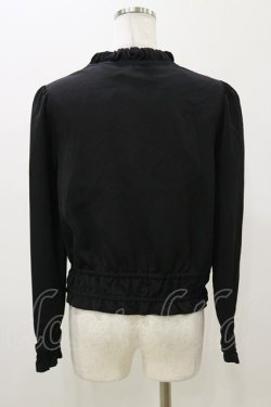 画像2: Ank Rouge / ギャザーブルゾン M ブラック H-25-11-05-045-CA-JA-NS-ZH