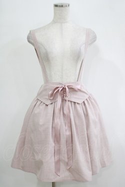 画像1: MA*RS / サスペンダーチェックスカート Free ピンク H-25-11-06-028-EL-SK-NS-ZH