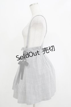 画像2: MA*RS / サスペンダーチェックスカート Free ブラック H-25-11-06-029-EL-SK-NS-ZH