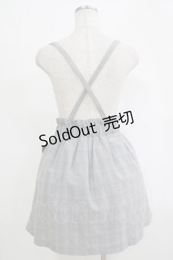 画像3: MA*RS / サスペンダーチェックスカート Free ブラック H-25-11-06-029-EL-SK-NS-ZH