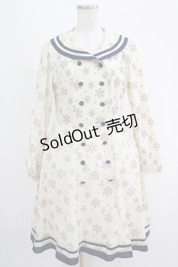 画像1: Fi.n.t / 雪の結晶フロッキーワンピース Free IVORY H-25-11-06-030-CA-OP-NS-ZH