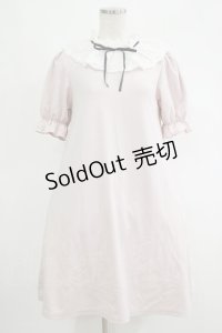 Ank Rouge / コットンレースカラーカットワンピース M ピンク H-25-11-06-032-CA-OP-NS-ZH