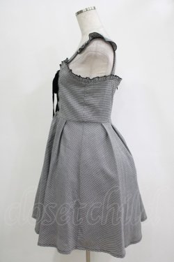 画像2: Ank Rouge / 千鳥柄レースアップジャンスカ M ブラック H-25-11-06-033-CA-OP-NS-ZH