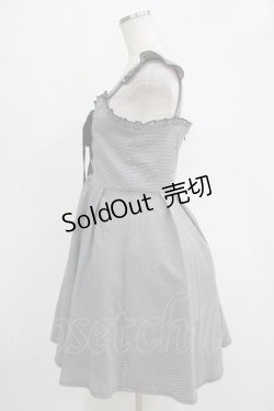 画像2: Ank Rouge / 千鳥柄レースアップジャンスカ M ブラック H-25-11-06-033-CA-OP-NS-ZH