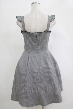 画像3: Ank Rouge / 千鳥柄レースアップジャンスカ M ブラック H-25-11-06-033-CA-OP-NS-ZH