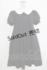 Ank Rouge / 袖リボンカットワンピース M ブラック H-25-11-06-035-CA-OP-NS-ZH