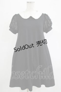 画像1: Ank Rouge / 袖リボンカットワンピース M ブラック H-25-11-06-035-CA-OP-NS-ZH