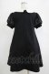 画像3: Ank Rouge / 袖リボンカットワンピース M ブラック H-25-11-06-035-CA-OP-NS-ZH (3)
