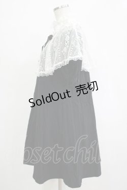 画像2: Ank Rouge / ケープ付きカットワンピース M ブラック H-25-11-06-041-CA-OP-NS-ZH