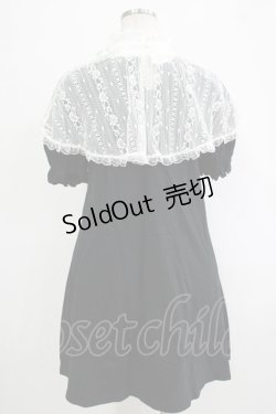 画像3: Ank Rouge / ケープ付きカットワンピース M ブラック H-25-11-06-041-CA-OP-NS-ZH