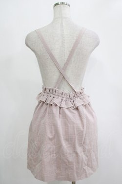 画像3: MA*RS / サスペンダーチェックスカート Free ピンク H-25-11-06-043-EL-SK-NS-ZH