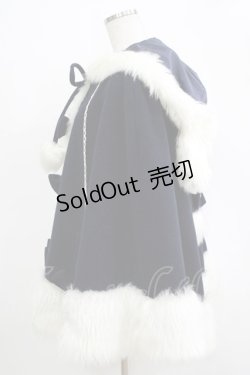 画像2: metamorphose / うさみみマント Free ネイビー H-25-11-06-045-ME-CO-NS-ZH