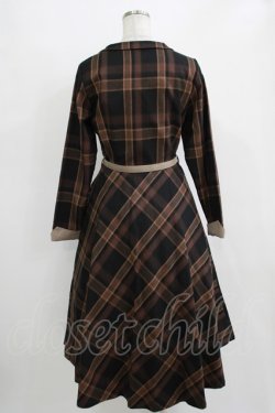 画像3: an another angelus / ダブルオープンカラーチェックワンピース Free BROWN H-25-11-06-004-CA-OP-NS-ZH