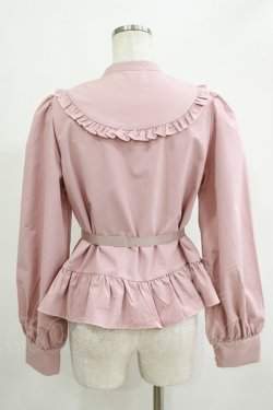 画像3: FLC / MINA*ペプラムブラウス L ピンク H-25-11-06-049-LO-BL-NS-ZH