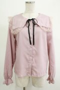 MA*RS / 編み上げセーラーブラウス Free ピンク H-25-11-06-050-EL-BL-NS-ZH