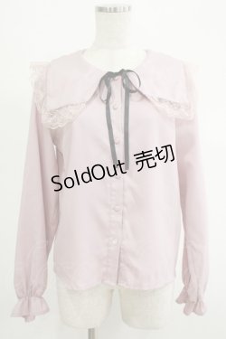 画像1: MA*RS / 編み上げセーラーブラウス Free ピンク H-25-11-06-050-EL-BL-NS-ZH