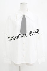 Amavel / British Punk ネクタイブラウス Free オフ H-25-11-06-053-CA-BL-NS-ZH