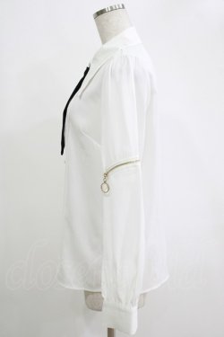 画像2: Amavel / British Punk ネクタイブラウス Free オフ H-25-11-06-053-CA-BL-NS-ZH