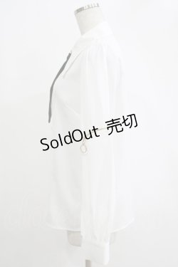 画像2: Amavel / British Punk ネクタイブラウス Free オフ H-25-11-06-053-CA-BL-NS-ZH