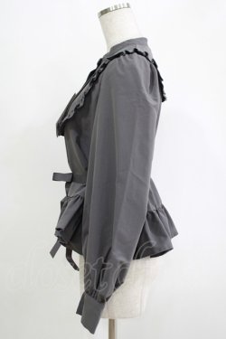 画像2: FLC / MINA*ペプラムブラウス L グレー H-25-11-06-056-LO-BL-NS-ZH