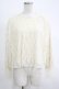 画像1: an another angelus / チュールレースブラウス Free IVORY H-25-11-06-057-CA-TO-NS-ZH (1)