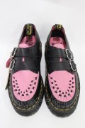 Dr.Martens （Getta Grip） / LAZY OAF BUCKLE CREEPER UK4(約23cm) ブラック×ピンク H-25-11-06-1001-PU-SH-KB-ZH