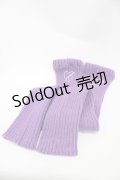 LISTEN FLAVOR / ハートブレイク刺繍レッグウォーマー  パープル H-25-11-06-1004-PU-ZA-KB-ZH